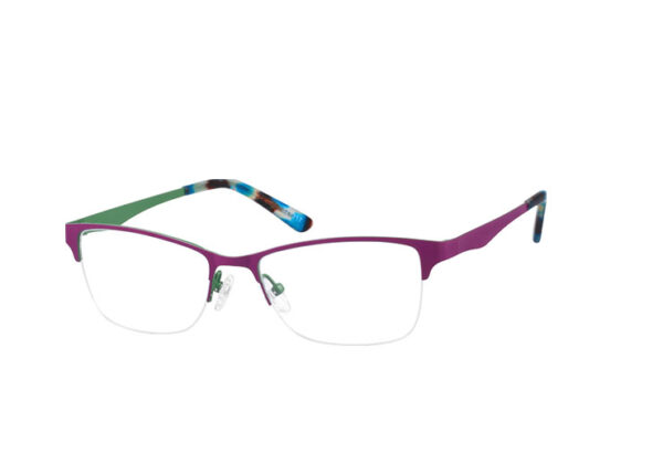 womens halfrim stainless steel cat eye eyeglass frames